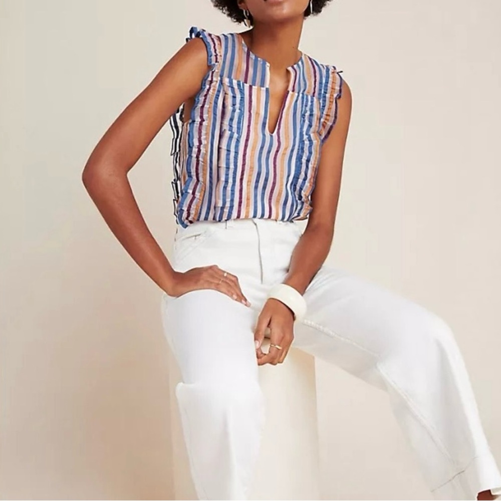 Sz 14 Maeve Striped Blouse